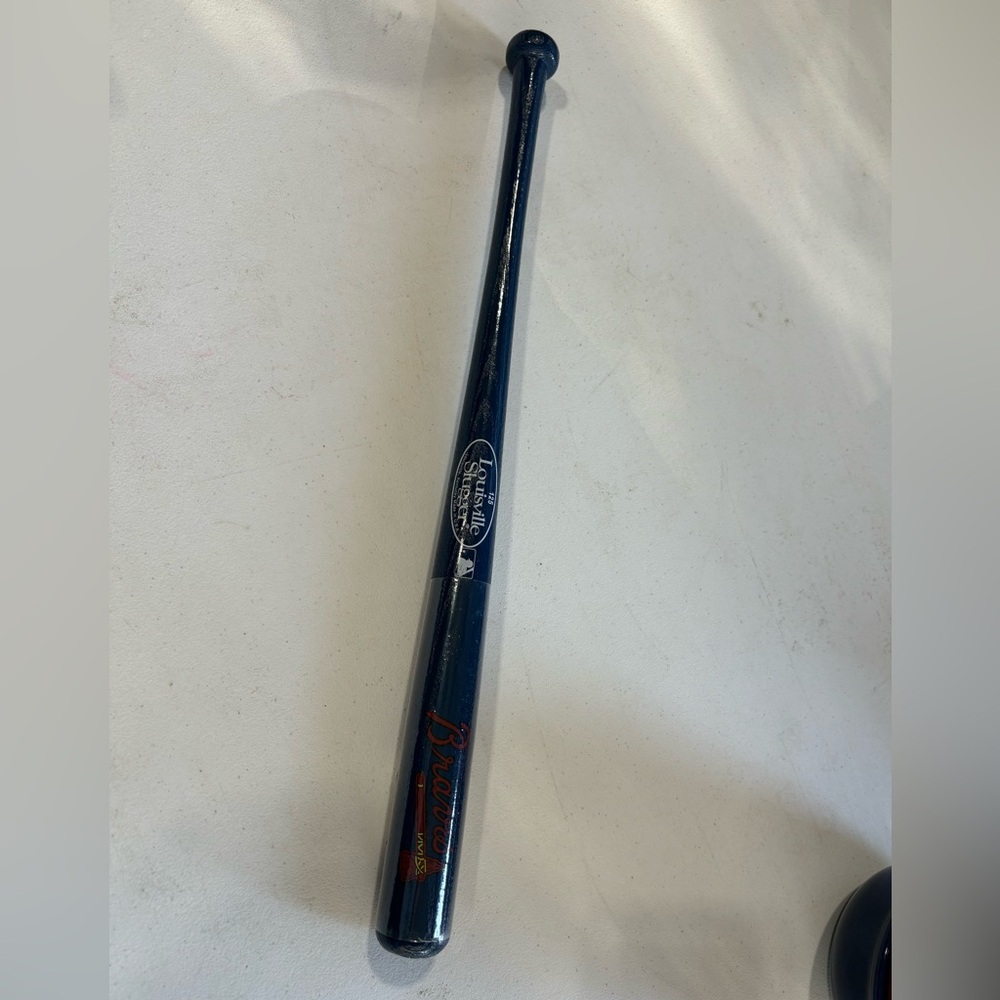 ATL Braves Mini Louisville Slugger Blue Baseball Bat